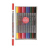 Flamastry DOUBLE POINT 10szt. FIBRACOLOR 584SW EURSPARK