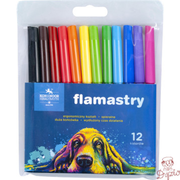 Flamastry szkolne 12 kolorów 7710/2AB KOH-I-NOOR