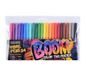 Flamastry szkolne 24 kolory w etui BOOM 771022BD07 KOH-I-NOOR