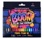 Flamastry szkolne 18 kolorów w kartoniku BOOM 771022AH07 KOH-I-NOOR