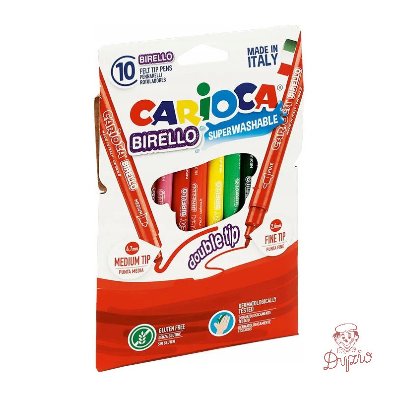 Flamastry BIRELLO 10k-dwus. CARIOCA 160-1462