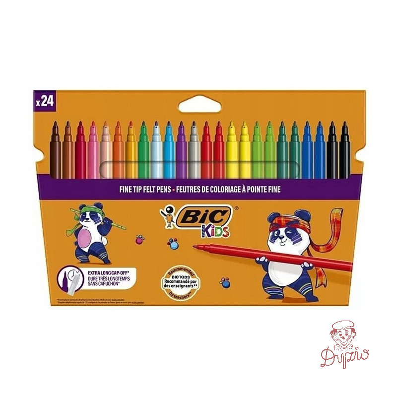 Flamastry BIC VISA KIDS 24 kolory 520046