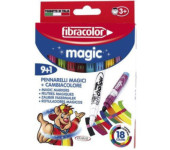 Flamastry magiczne MAGIC 9+1 (18 kol.) FIBRACOLOR