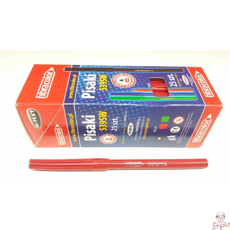 Flamastry FIBRACOLOR 539 (25) czerwone