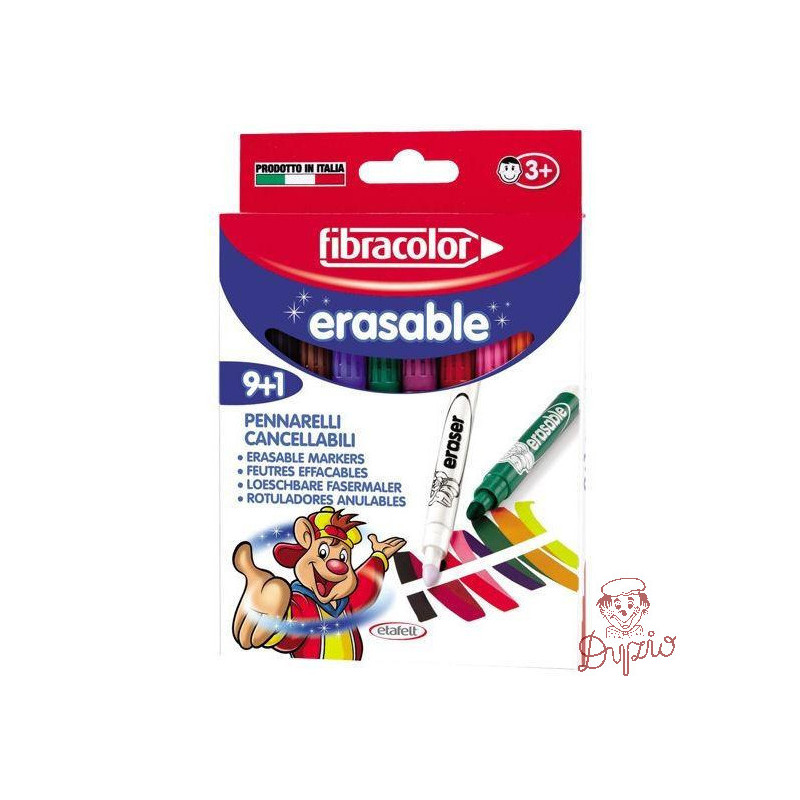Flamastry wymazywalne MAGIC 9+1 FIBRACOLOR 580MA10P