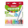 Mazaki akwarelowe AQUARELLO 12 FIBRACOLOR 6877