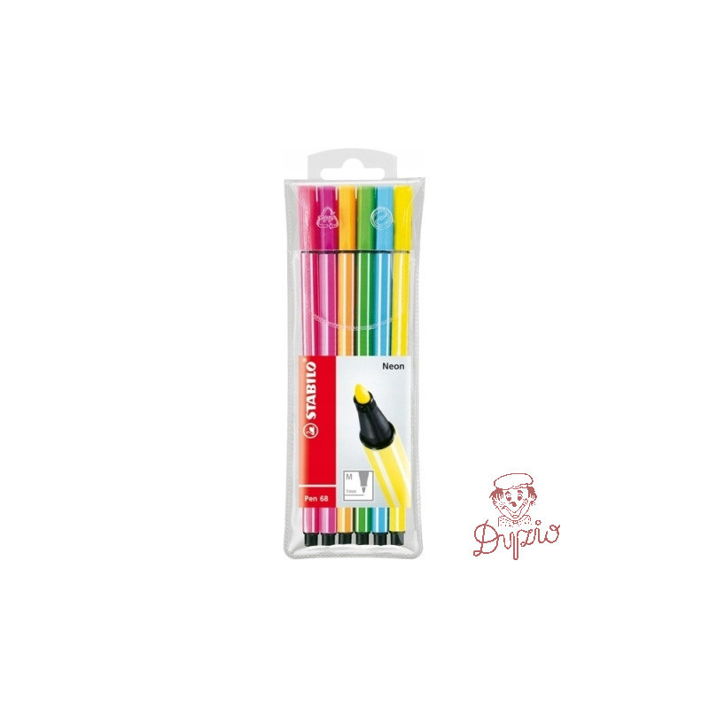 Flamaster STABILO PEN 6806-1 6szt fluo