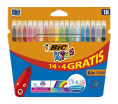 Flamastry BIC Kid Couleur 14+4 kolorów 841802/937510
