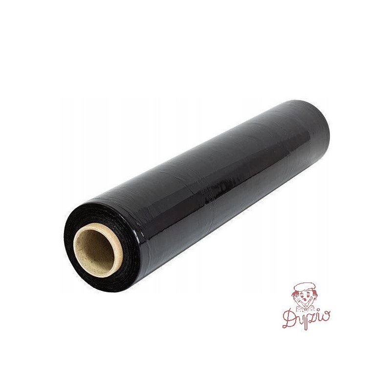 Folia stretch EMERSON 2,5kg netto 23mic czarna folstr500/23/2.50c