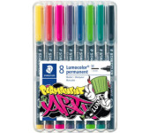 Foliopis permanentny M 1mm 8kolorów w etui 317WP8-1 STAEDTLER