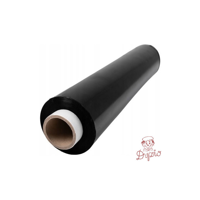 Folia stretch NATUNA 2,5kg 23mic czarna rozciągliwość 170% (około 230m)
