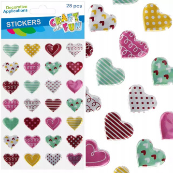 Naklejki SERCA metalik 28szt 545814 CRAFT WITH FUN Naklejki SERCA metalik 28szt 545814 CRAFT WITH FUN