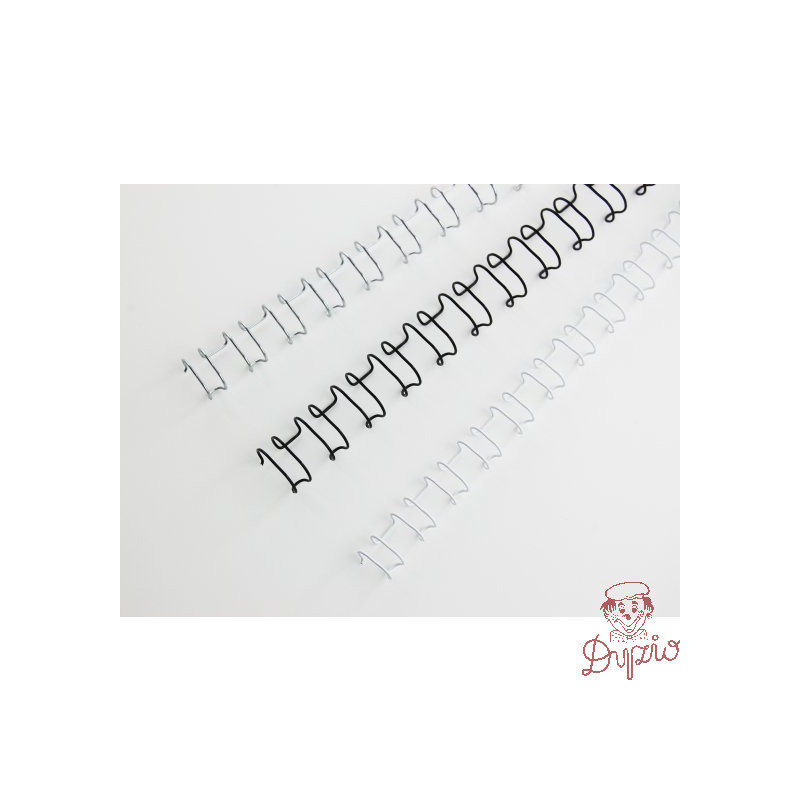 Grzbiety drutowe GBC A4 21L 10mm SLV (100szt) IB160837