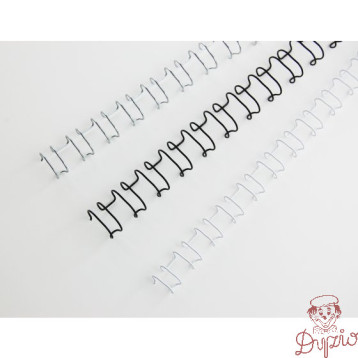 Grzbiety drutowe GBC A4 21L 10mm SLV (100szt) IB160837