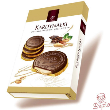 Ciastka TAGO KARDYNAŁKI 180g z kremem kakaowo-orzechowym