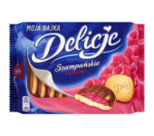 Ciastka DELICJE Szampańskie 294g malina