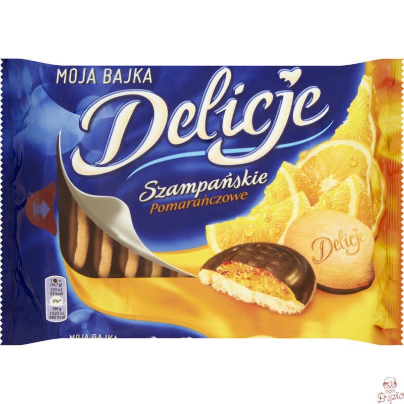 Ciastka DELICJE Szampańskie 294g pomarańcza