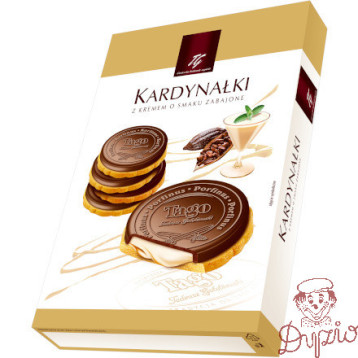 Ciastka TAGO KARDYNAŁKI 180g z kremem o smaku zabajone