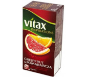 Herbata VITAX INSPIRATIONS (20 torebek 2g) GREJPFUT&POMARAŃCZA zawieszka