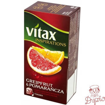 Herbata VITAX INSPIRATIONS (20 torebek 2g) GREJPFUT&POMARAŃCZA zawieszka
