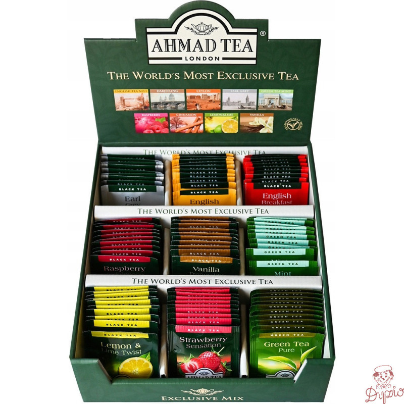 Herbata AHMAD TEA Exclusive zestaw (90 kopert x2g)