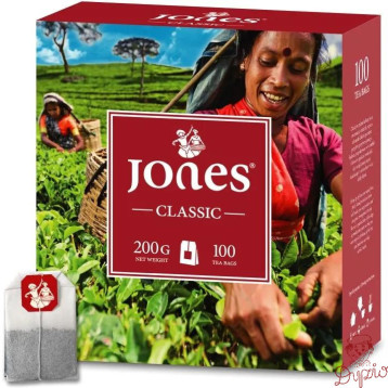 Herbata czarna JONES (100 torebek x 2g) Classic