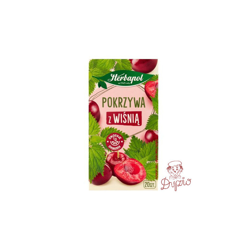 Herbata HERBAPOL owocowo-ziołowa (20 saszetek) Pokrzywa z Wiśnią 30g