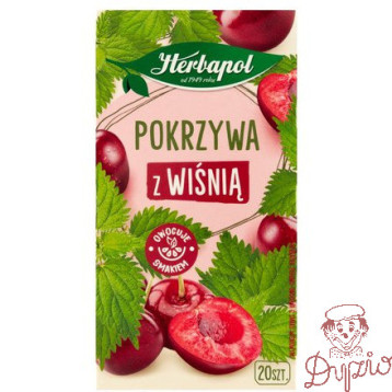 Herbata HERBAPOL owocowo-ziołowa (20 saszetek) Pokrzywa z Wiśnią 30g