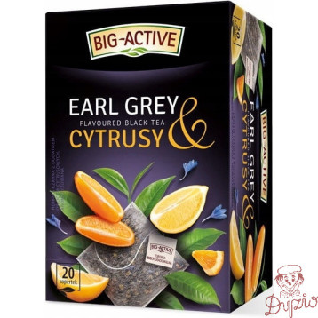 Herbata BIG-ACTIVE czarna (20 torebek) Earl Grey & Cytrusy 40g