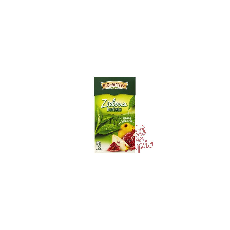 Herbata BIG-ACTIVE zielona (20 torebek) PIGWA-GRANAT