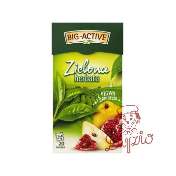 Herbata BIG-ACTIVE zielona (20 torebek) PIGWA-GRANAT