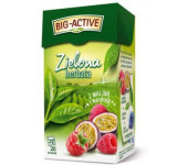 Herbata BIG-ACTIVE zielona (20 torebek) MALINA-MARAKUJA
