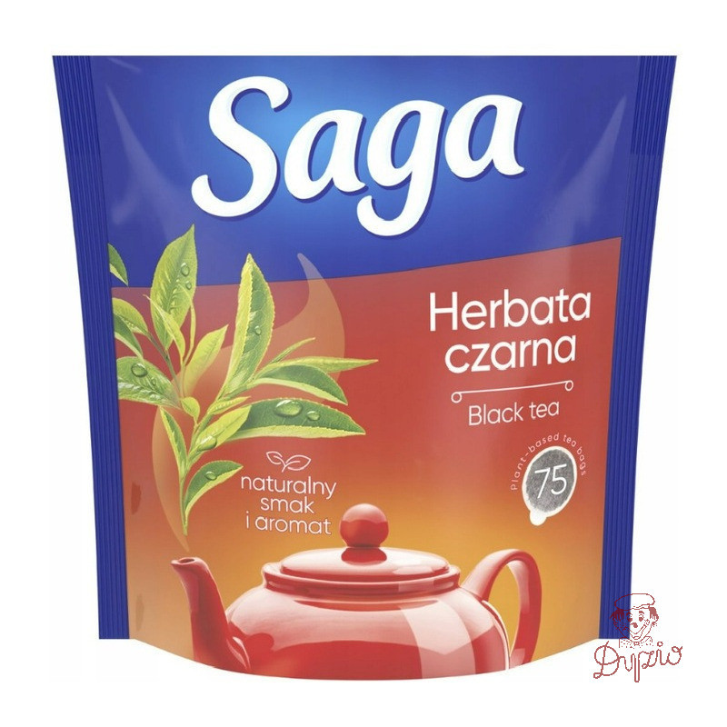 Herbata SAGA czarna (75 torebek 1,4g)
