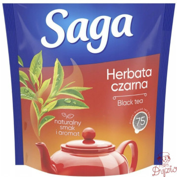 Herbata SAGA czarna (75 torebek 1,4g)