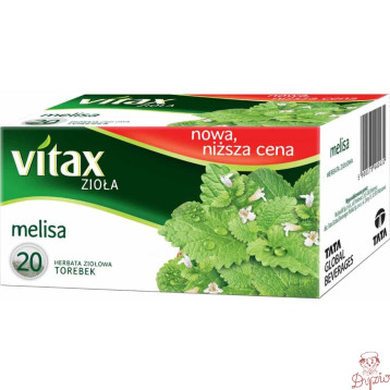 Herbata VITAX zioła (20 torebek x 1,5g) MELISA bez zawieszki