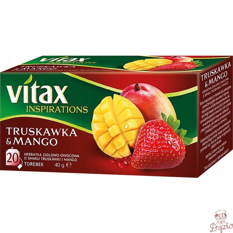 Herbata VITAX INSPIRATIONS (20 torebek) 40g Truskawka & Mango