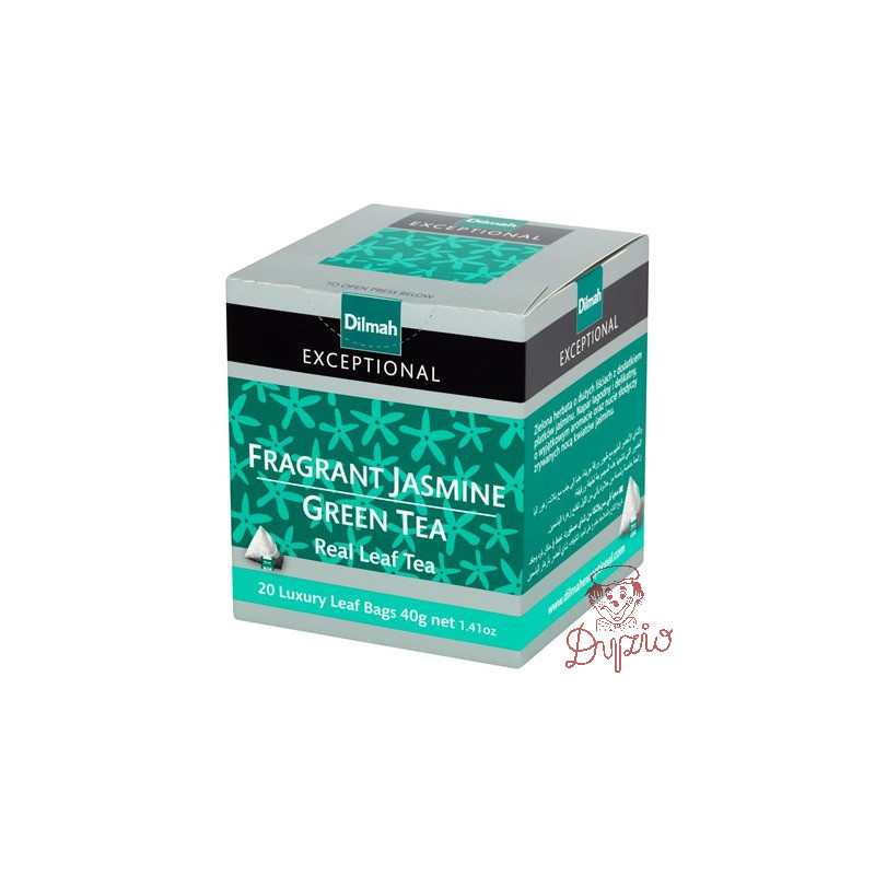 Herbata DILMAH Exceptional (20 torebek 2g) zielona z kwiatami jaśminu