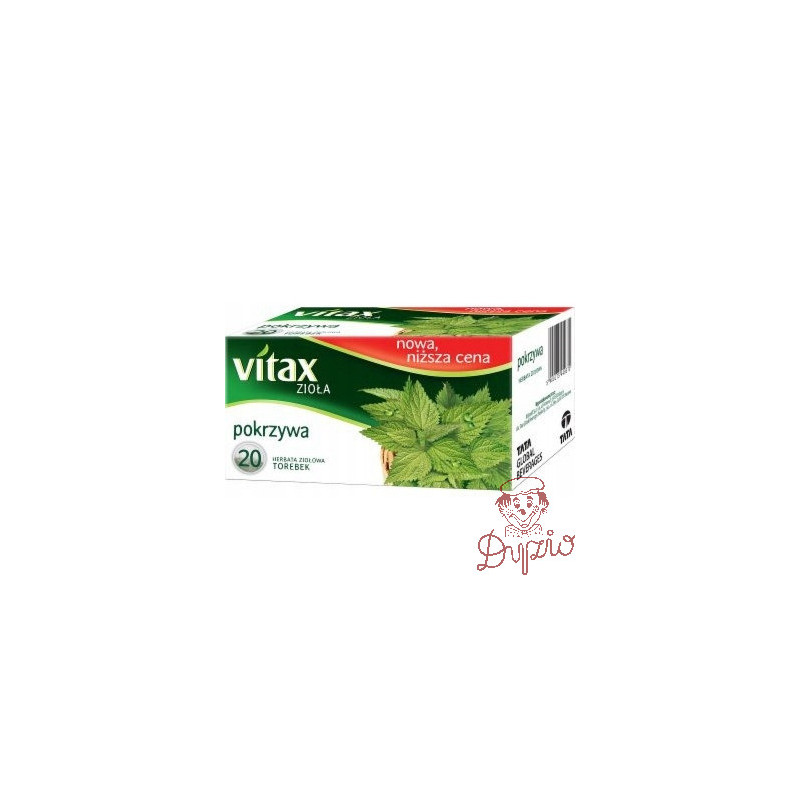 Herbata VITAX Zioła (20 torebek x 1,5g) Pokrzywa bez zawieszki