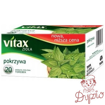 Herbata VITAX Zioła (20 torebek x 1,5g) Pokrzywa bez zawieszki