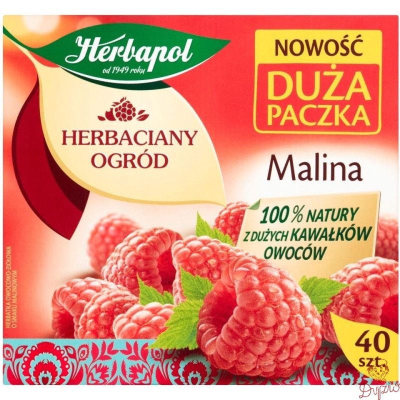Herbata HERBAPOL owocowo-ziołowa (40 tb) Malina 108g HERBACIANY OGRÓD