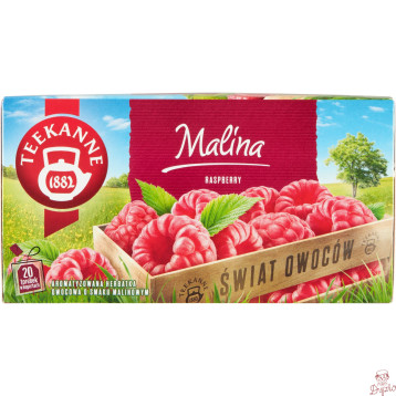 Herbata TEEKANNE owocowa (20 torebek x 2,50g) o smaku Malinowym