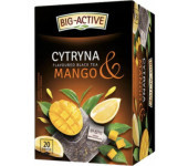 Herbata BIG-ACTIVE czarna (20 torebek) Cytryna & Mango