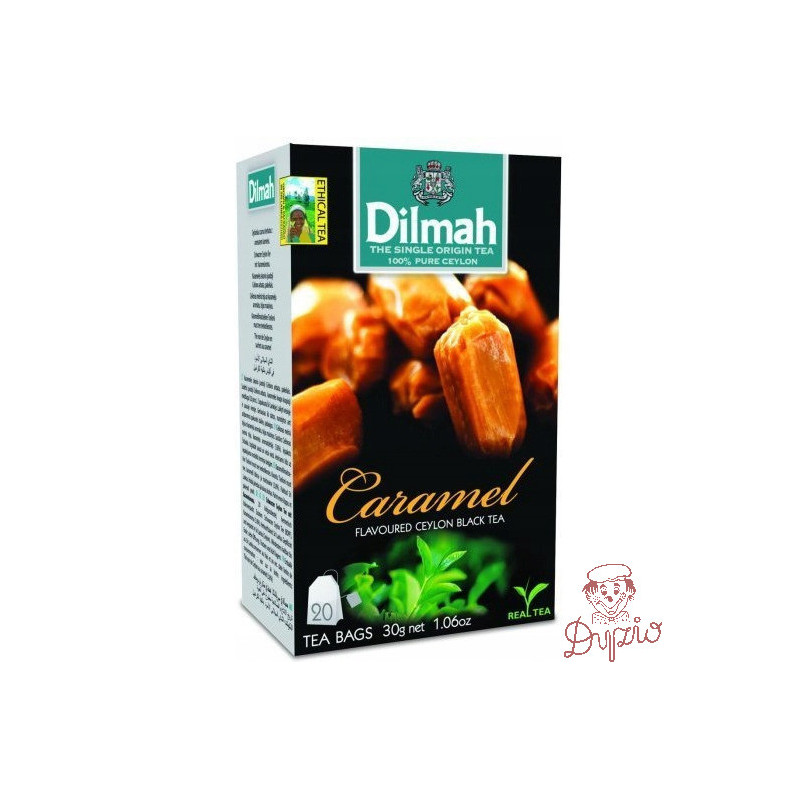 Herbata DILMAH (20 torebek) czarna z aromatem Karmel