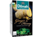 Herbata DILMAH (20 torebek) czarna z aromatem Imbiru i Miodu 30g