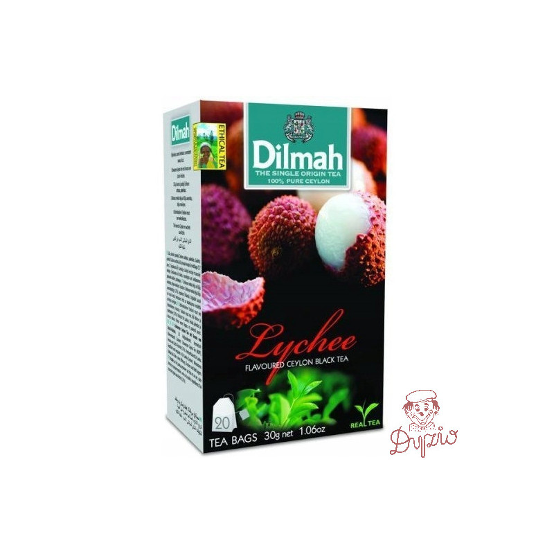 Herbata DILMAH (20 torebek) czarna z aromatem BRZOSKWINIA & LYCHEE 30g