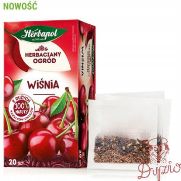 Herbata HERBAPOL owocowo-ziołowa (20 tb) Wiśnia HERBACIANY OGRÓD