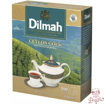 Herbata DILMAH CEYLON GOLD (100 torebek 2g) czarna