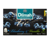 Herbata DILMAH (20 torebek) czarna z aromatem czarna jagoda i wanilia 85026