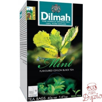 Herbata DILMAH (20 torebek) czarna z aromatem mięty 30 g
