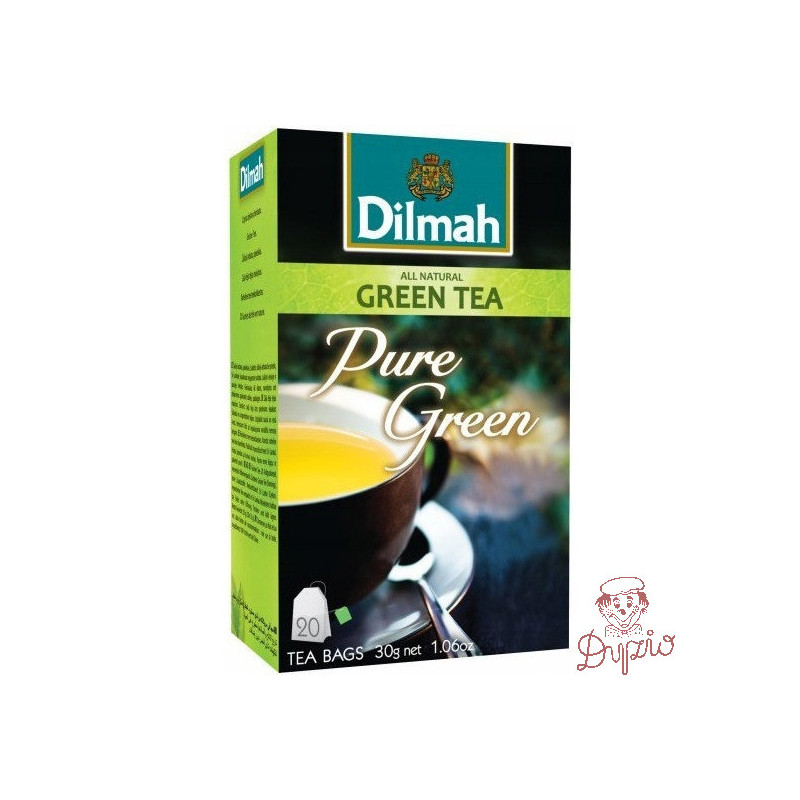 Herbata DILMAH (20 torebek) zielona Pure Green ekspresowa